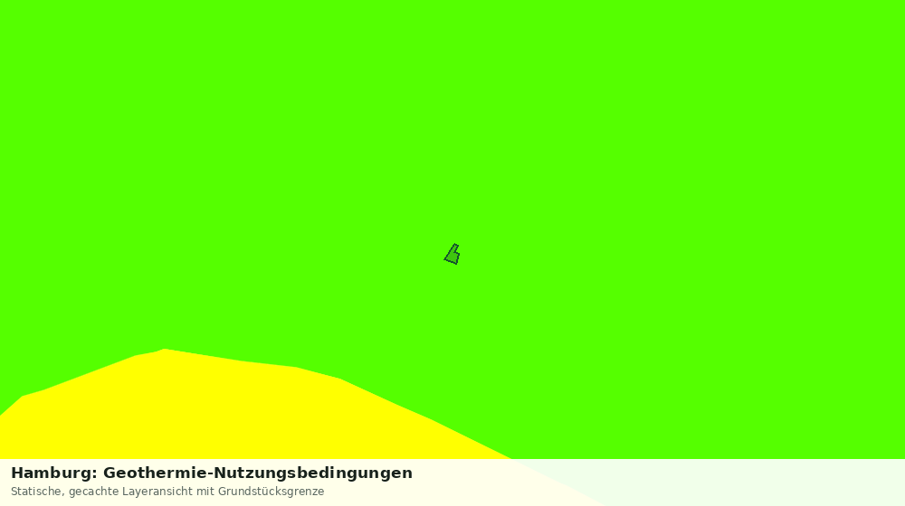 Statische Kartenansicht: Hamburg: Geothermie-Nutzungsbedingungen