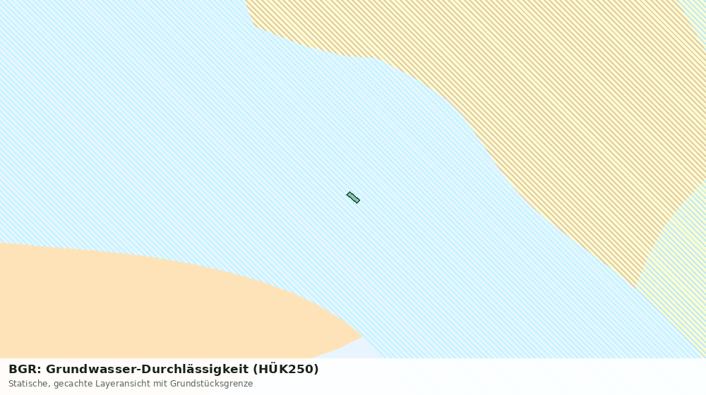Statische Kartenansicht: BGR: Grundwasser-Durchlässigkeit (HÜK250)