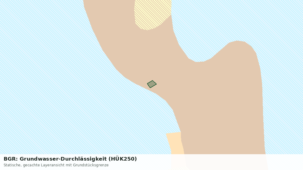 Statische Kartenansicht: BGR: Grundwasser-Durchlässigkeit (HÜK250)