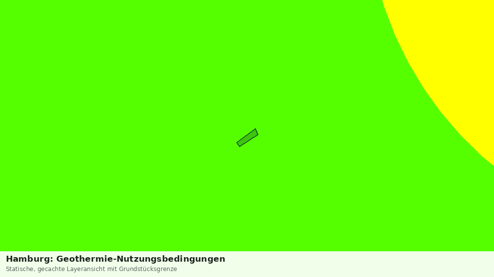 Statische Kartenansicht: Hamburg: Geothermie-Nutzungsbedingungen