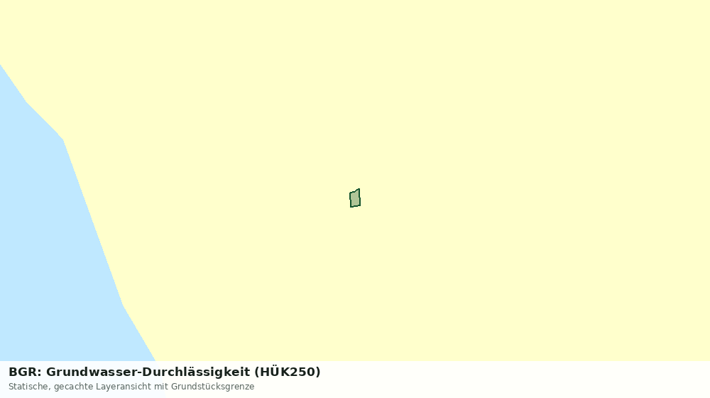 Statische Kartenansicht: BGR: Grundwasser-Durchlässigkeit (HÜK250)