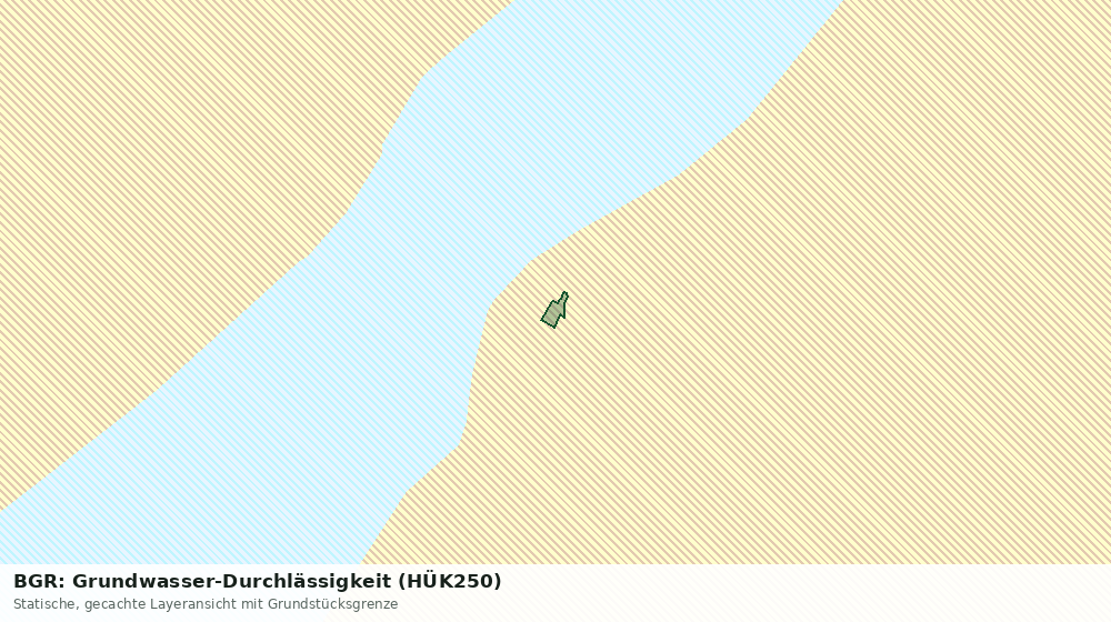 Statische Kartenansicht: BGR: Grundwasser-Durchlässigkeit (HÜK250)