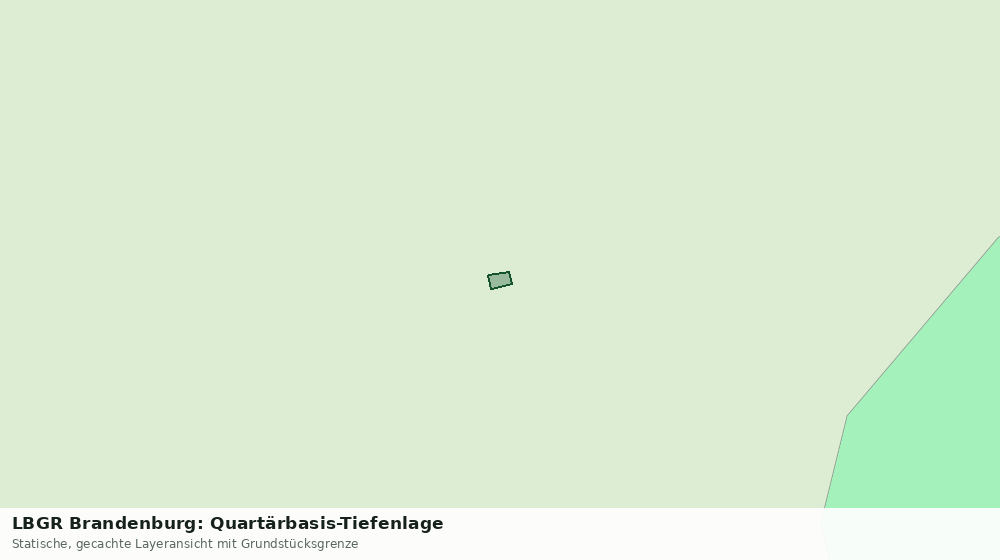 Statische Kartenansicht: LBGR Brandenburg: Quartärbasis-Tiefenlage