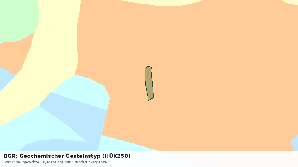Statische Kartenansicht: BGR: Geochemischer Gesteinstyp (HÜK250)