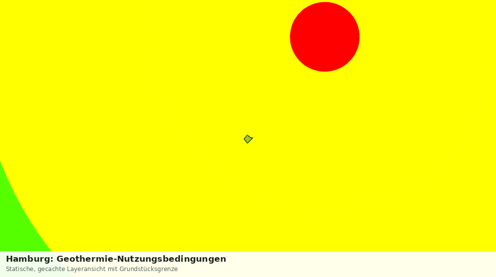 Statische Kartenansicht: Hamburg: Geothermie-Nutzungsbedingungen