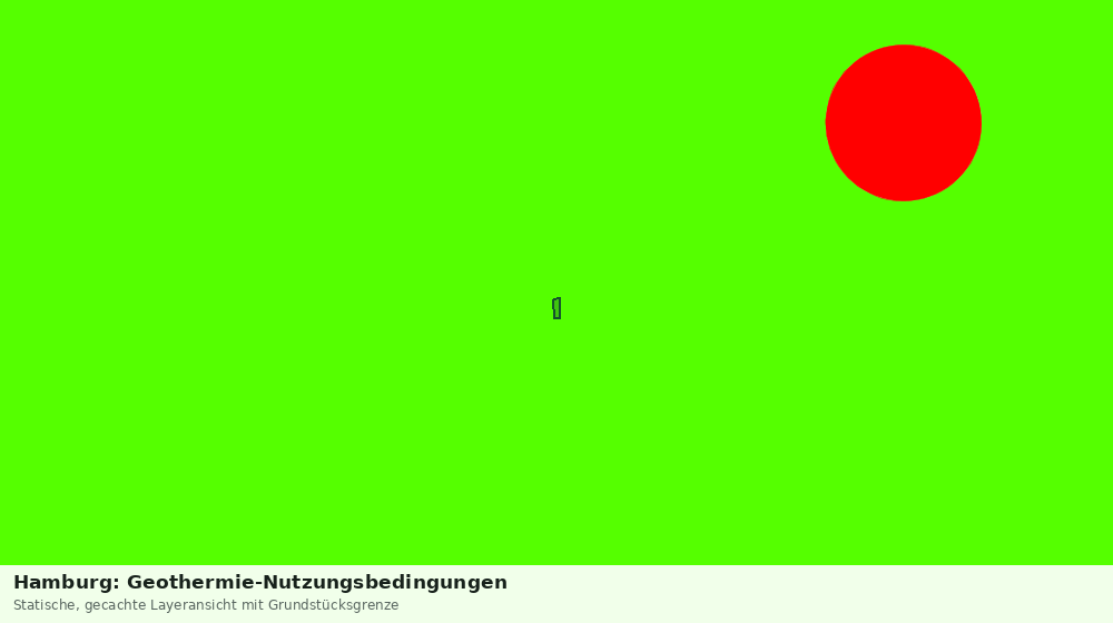 Statische Kartenansicht: Hamburg: Geothermie-Nutzungsbedingungen