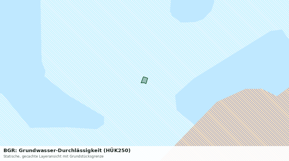 Statische Kartenansicht: BGR: Grundwasser-Durchlässigkeit (HÜK250)