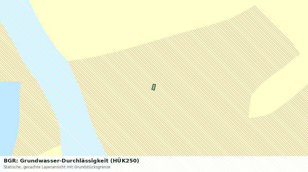 Statische Kartenansicht: BGR: Grundwasser-Durchlässigkeit (HÜK250)
