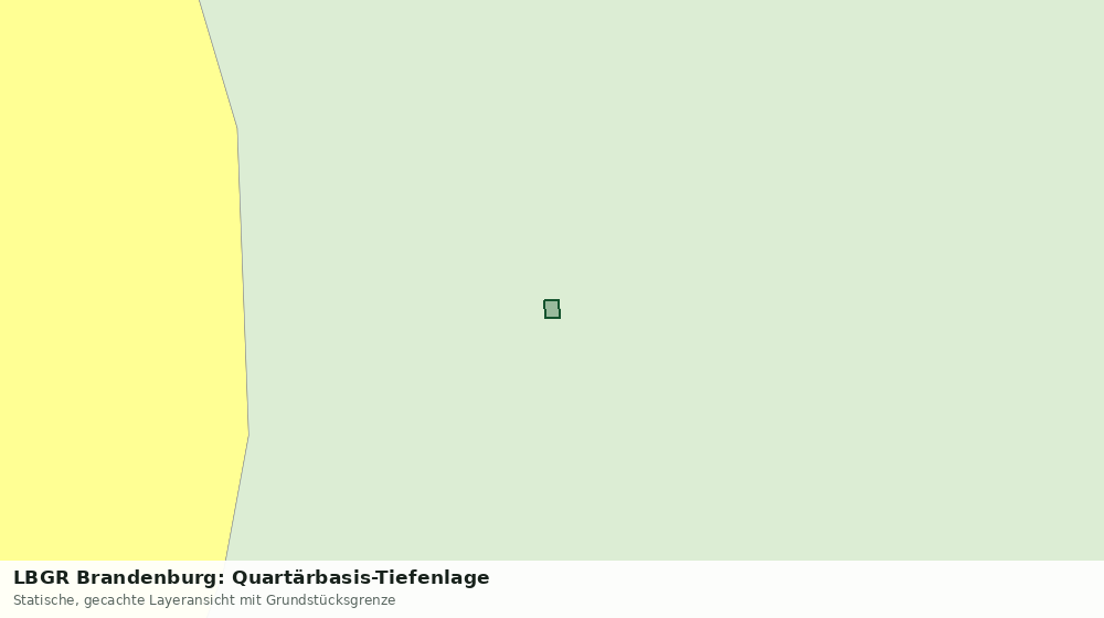 Statische Kartenansicht: LBGR Brandenburg: Quartärbasis-Tiefenlage