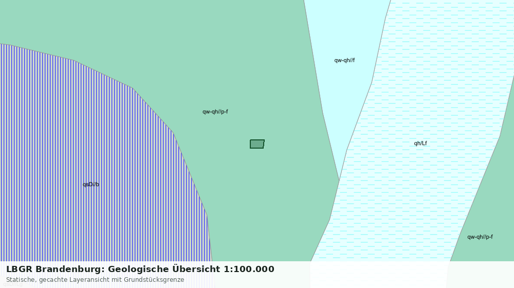 Statische Kartenansicht: LBGR Brandenburg: Geologische Übersicht 1:100.000