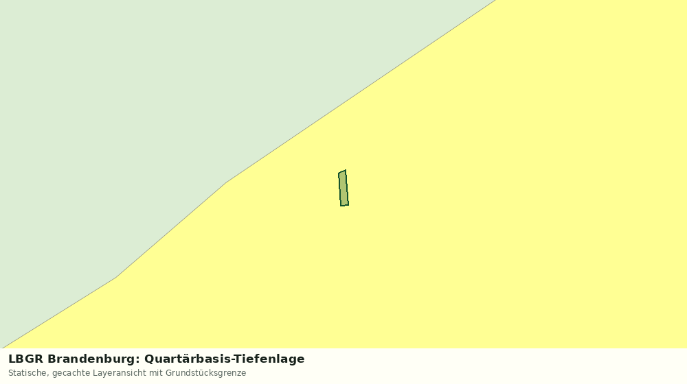 Statische Kartenansicht: LBGR Brandenburg: Quartärbasis-Tiefenlage