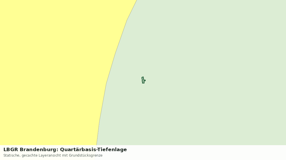 Statische Kartenansicht: LBGR Brandenburg: Quartärbasis-Tiefenlage