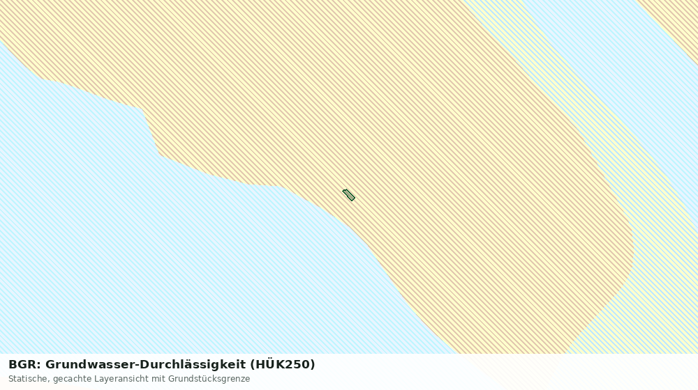 Statische Kartenansicht: BGR: Grundwasser-Durchlässigkeit (HÜK250)