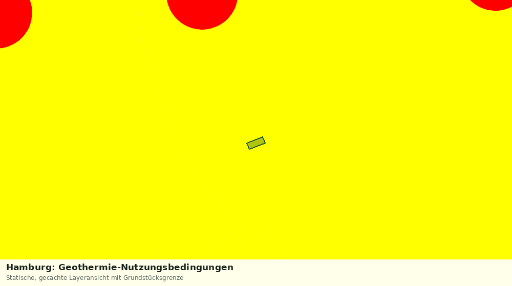 Statische Kartenansicht: Hamburg: Geothermie-Nutzungsbedingungen