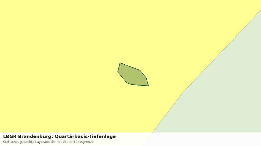 Statische Kartenansicht: LBGR Brandenburg: Quartärbasis-Tiefenlage