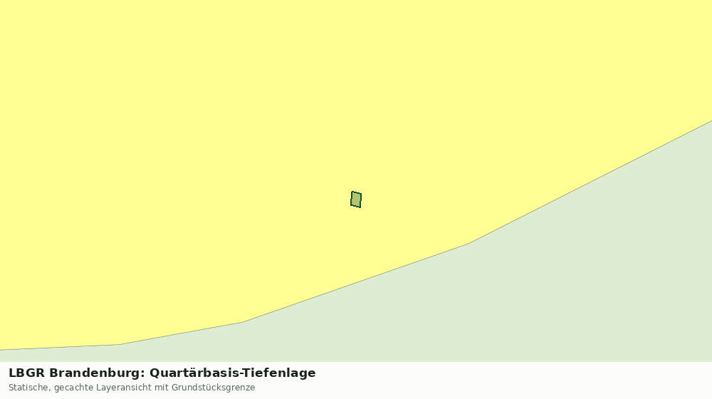 Statische Kartenansicht: LBGR Brandenburg: Quartärbasis-Tiefenlage