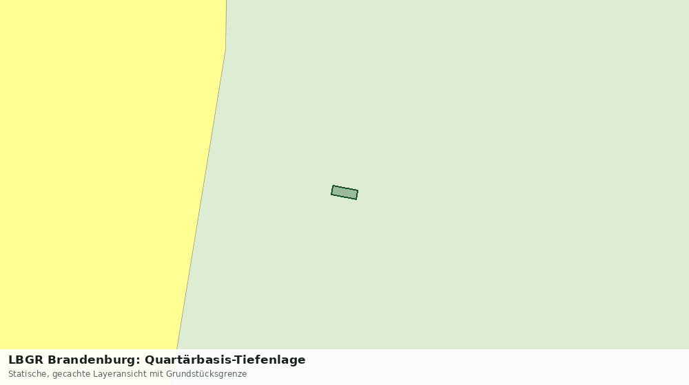 Statische Kartenansicht: LBGR Brandenburg: Quartärbasis-Tiefenlage