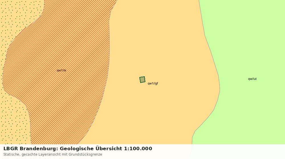 Statische Kartenansicht: LBGR Brandenburg: Geologische Übersicht 1:100.000