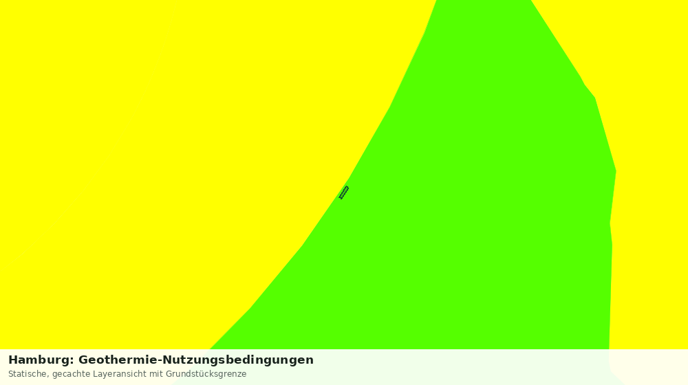 Statische Kartenansicht: Hamburg: Geothermie-Nutzungsbedingungen