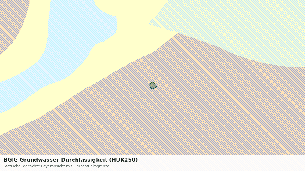 Statische Kartenansicht: BGR: Grundwasser-Durchlässigkeit (HÜK250)