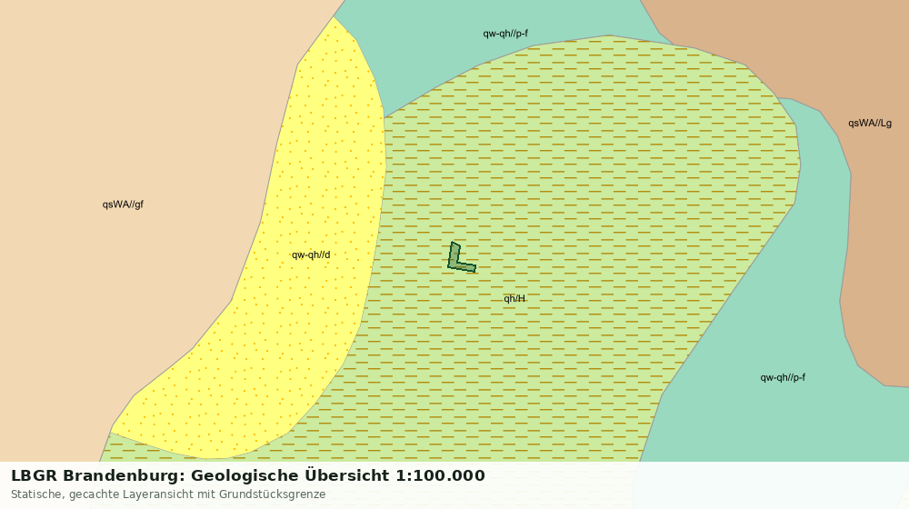 Statische Kartenansicht: LBGR Brandenburg: Geologische Übersicht 1:100.000