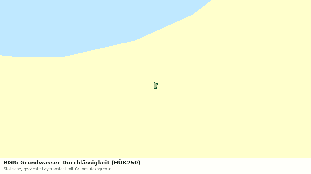 Statische Kartenansicht: BGR: Grundwasser-Durchlässigkeit (HÜK250)