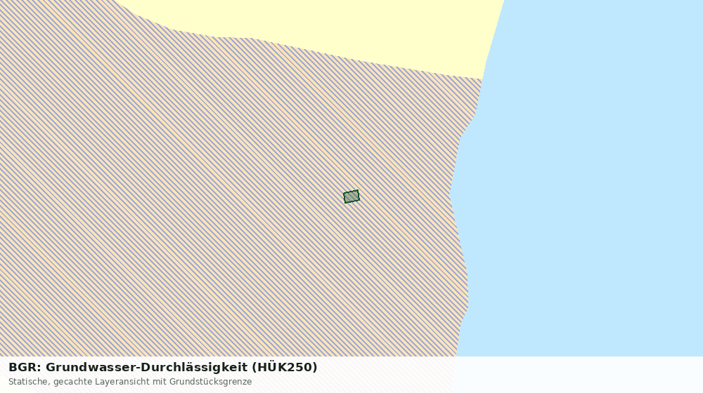 Statische Kartenansicht: BGR: Grundwasser-Durchlässigkeit (HÜK250)