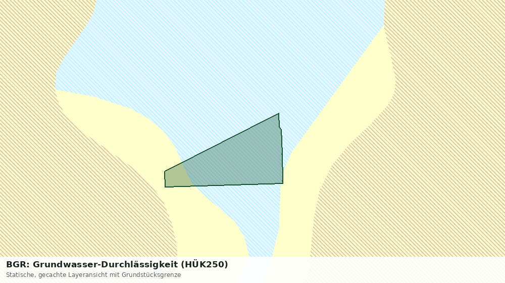 Statische Kartenansicht: BGR: Grundwasser-Durchlässigkeit (HÜK250)