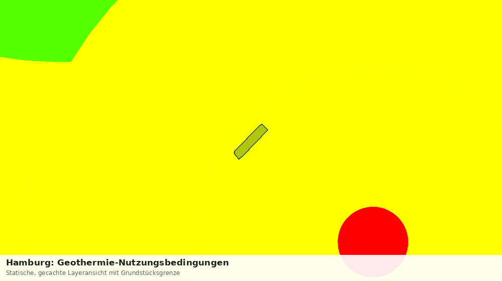 Statische Kartenansicht: Hamburg: Geothermie-Nutzungsbedingungen