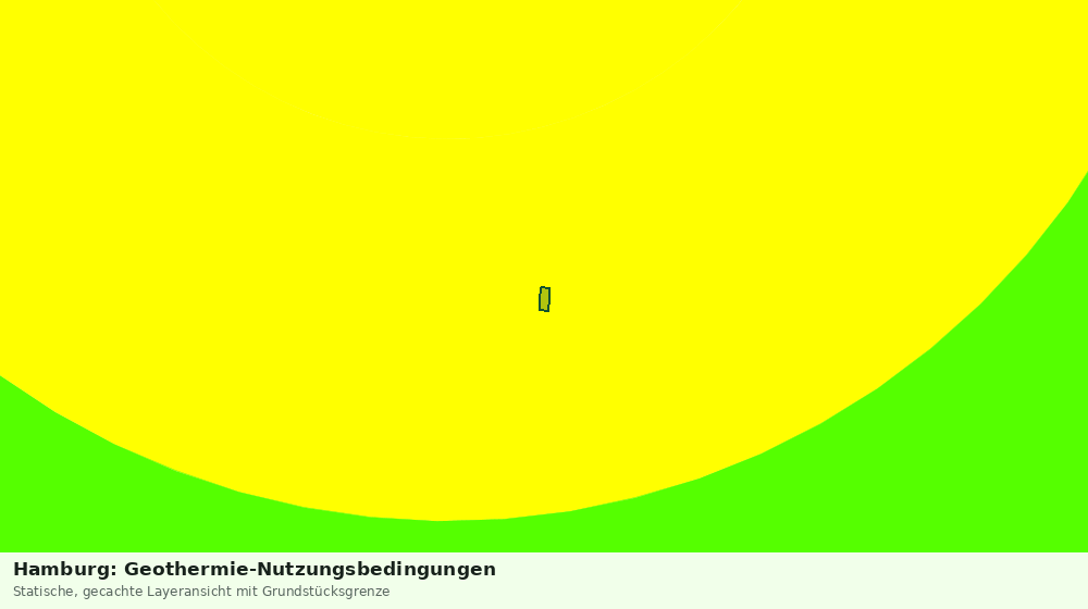 Statische Kartenansicht: Hamburg: Geothermie-Nutzungsbedingungen