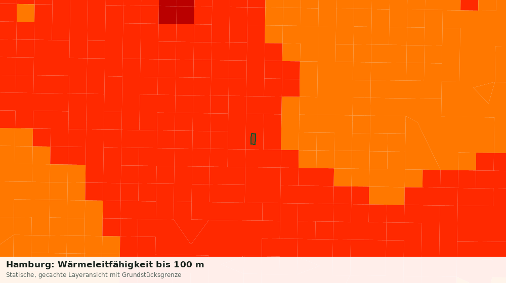 Statische Kartenansicht: Hamburg: Wärmeleitfähigkeit bis 100 m