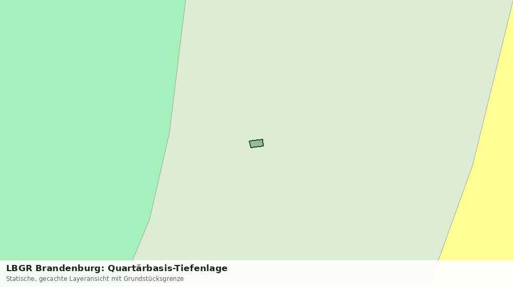 Statische Kartenansicht: LBGR Brandenburg: Quartärbasis-Tiefenlage