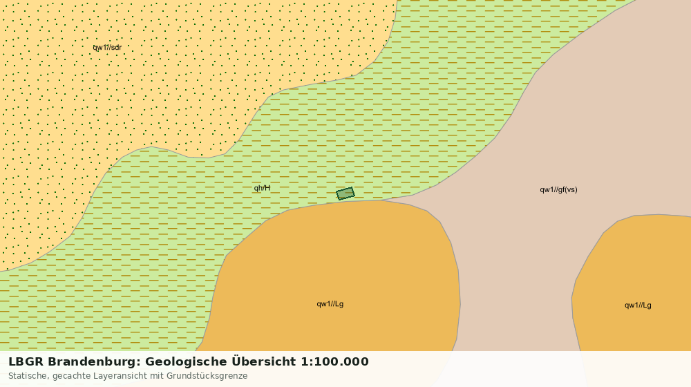 Statische Kartenansicht: LBGR Brandenburg: Geologische Übersicht 1:100.000