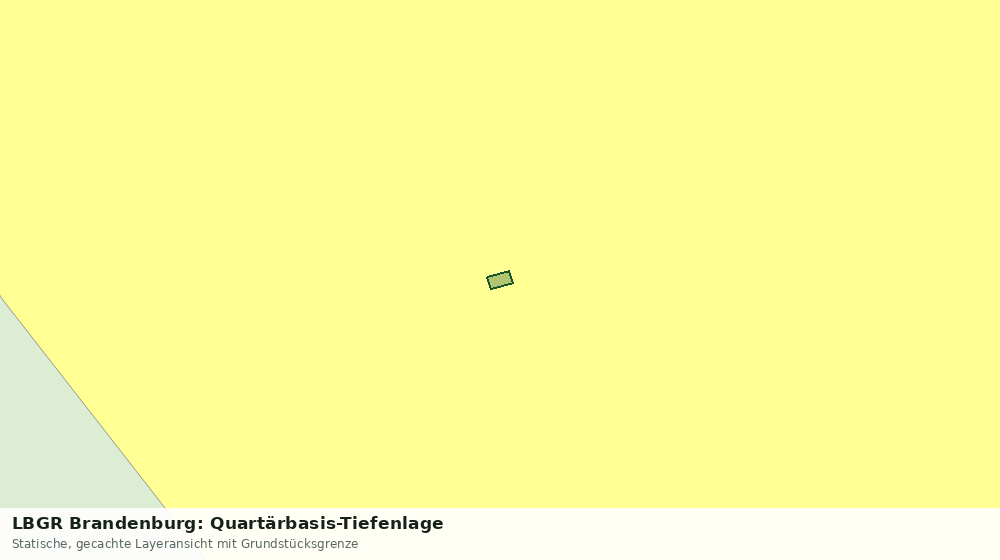 Statische Kartenansicht: LBGR Brandenburg: Quartärbasis-Tiefenlage