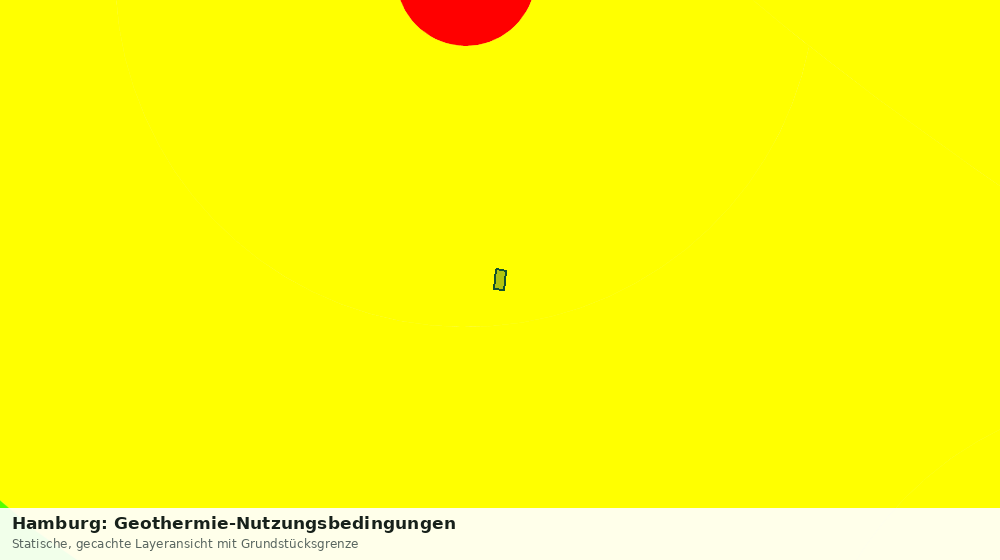 Statische Kartenansicht: Hamburg: Geothermie-Nutzungsbedingungen