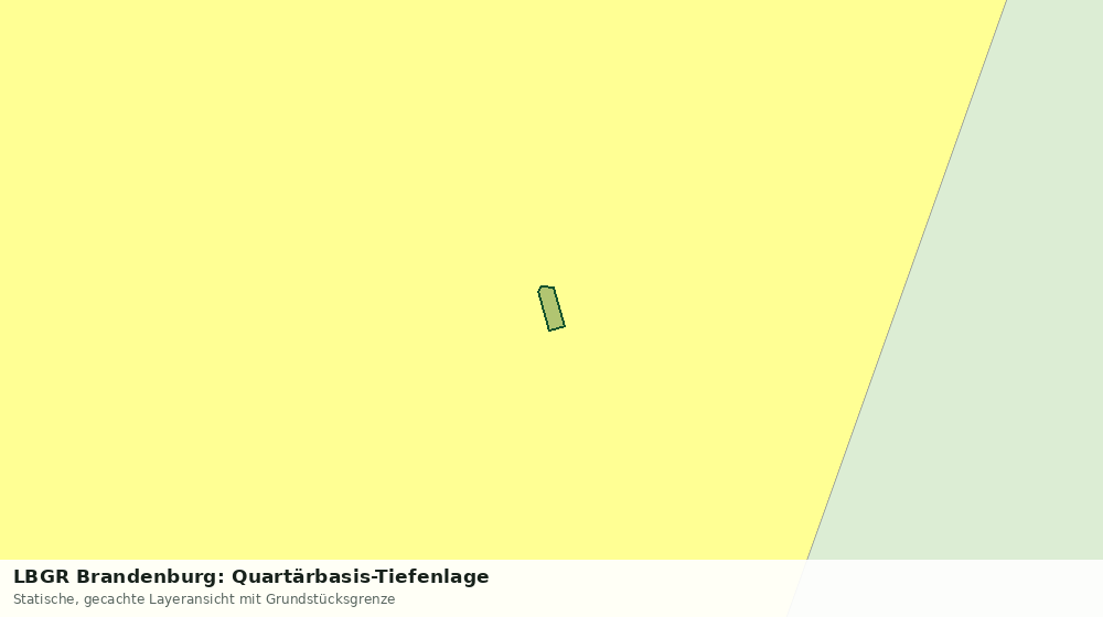 Statische Kartenansicht: LBGR Brandenburg: Quartärbasis-Tiefenlage