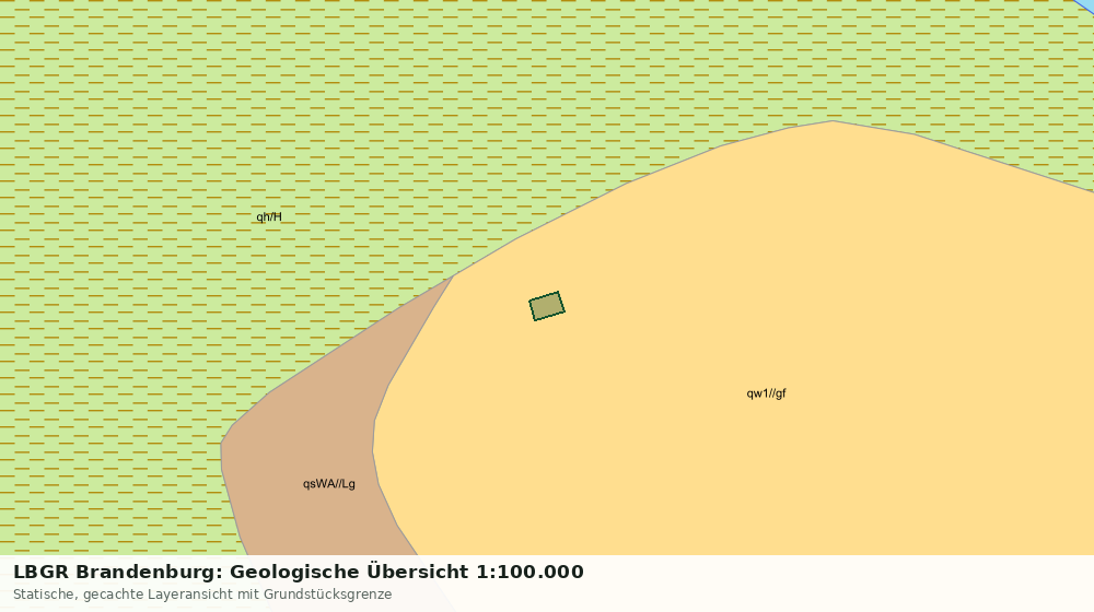 Statische Kartenansicht: LBGR Brandenburg: Geologische Übersicht 1:100.000