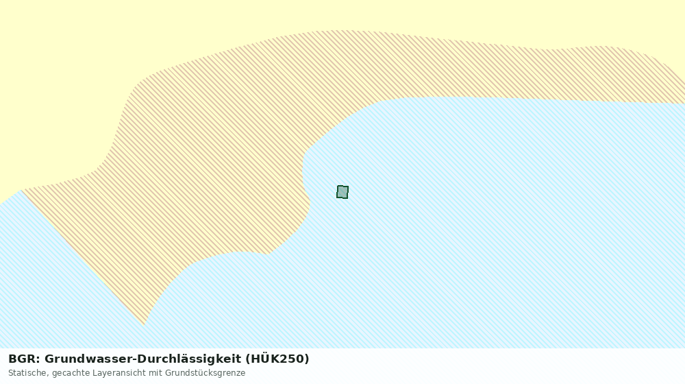 Statische Kartenansicht: BGR: Grundwasser-Durchlässigkeit (HÜK250)
