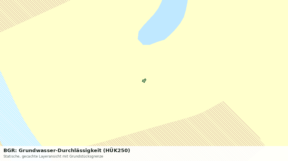 Statische Kartenansicht: BGR: Grundwasser-Durchlässigkeit (HÜK250)