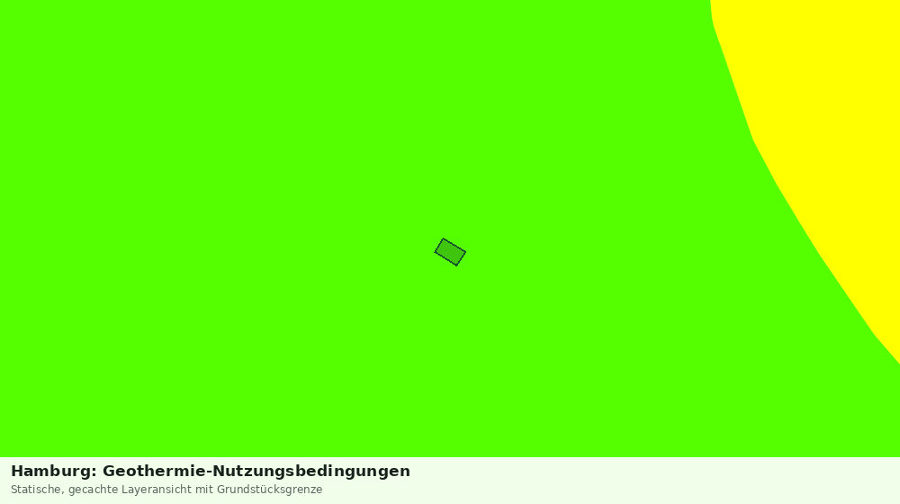 Statische Kartenansicht: Hamburg: Geothermie-Nutzungsbedingungen