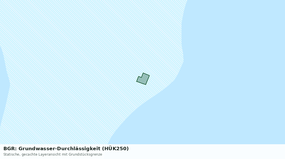 Statische Kartenansicht: BGR: Grundwasser-Durchlässigkeit (HÜK250)