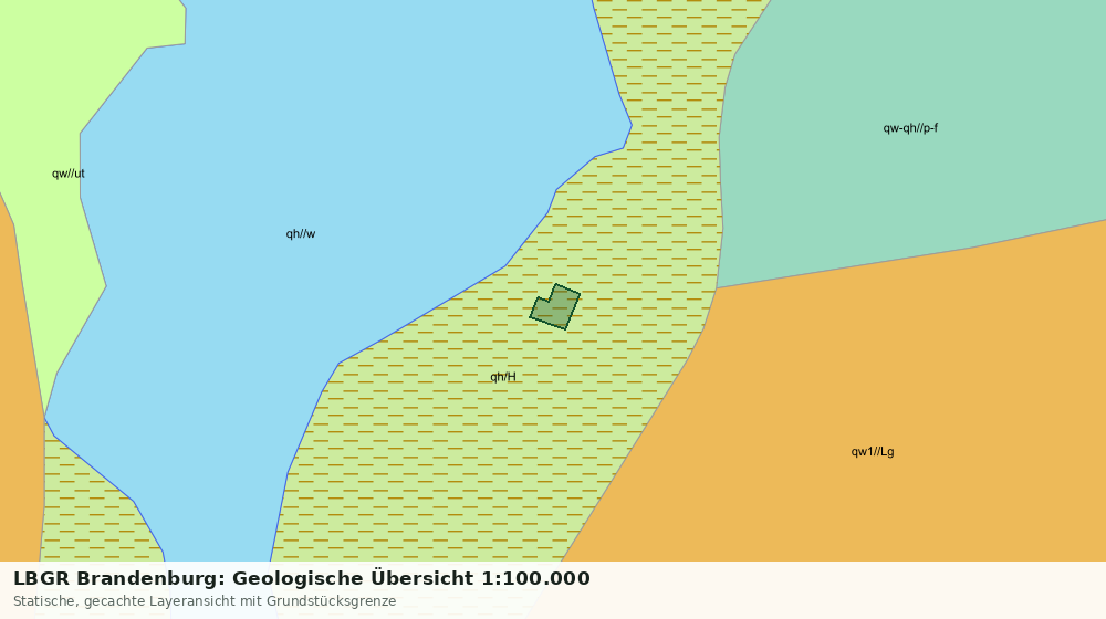 Statische Kartenansicht: LBGR Brandenburg: Geologische Übersicht 1:100.000