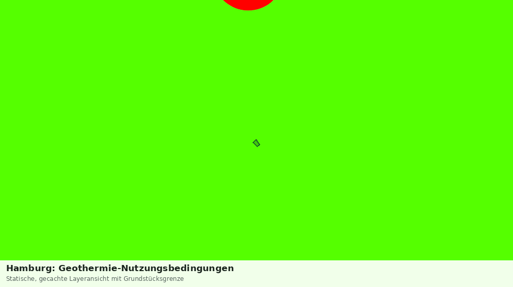 Statische Kartenansicht: Hamburg: Geothermie-Nutzungsbedingungen