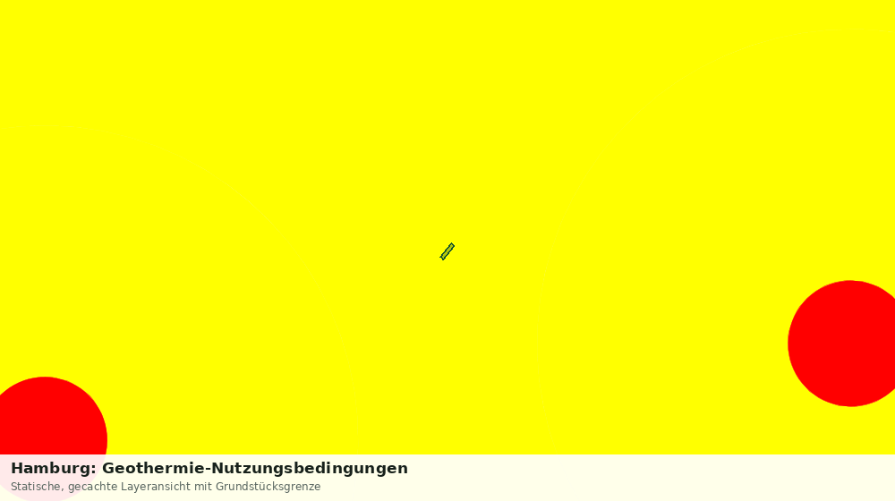 Statische Kartenansicht: Hamburg: Geothermie-Nutzungsbedingungen