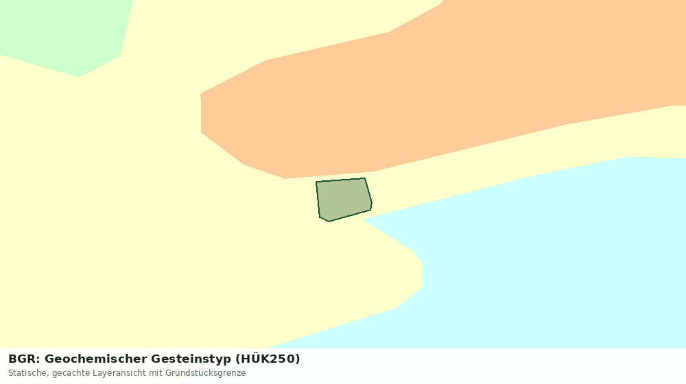Statische Kartenansicht: BGR: Geochemischer Gesteinstyp (HÜK250)