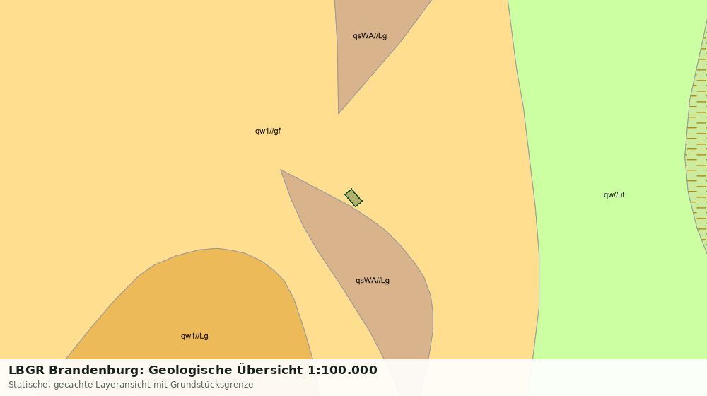 Statische Kartenansicht: LBGR Brandenburg: Geologische Übersicht 1:100.000