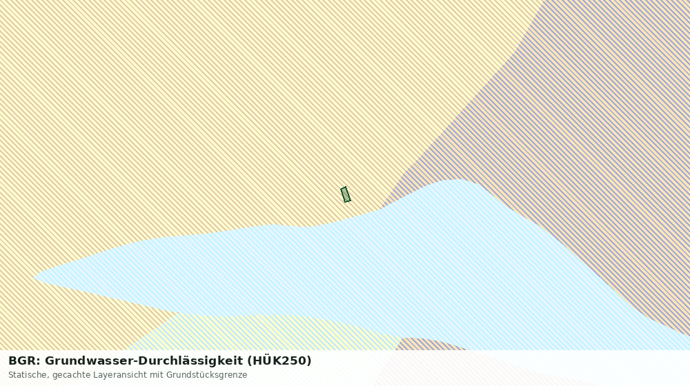 Statische Kartenansicht: BGR: Grundwasser-Durchlässigkeit (HÜK250)