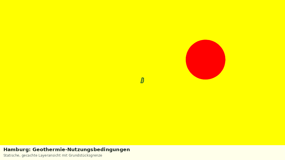 Statische Kartenansicht: Hamburg: Geothermie-Nutzungsbedingungen