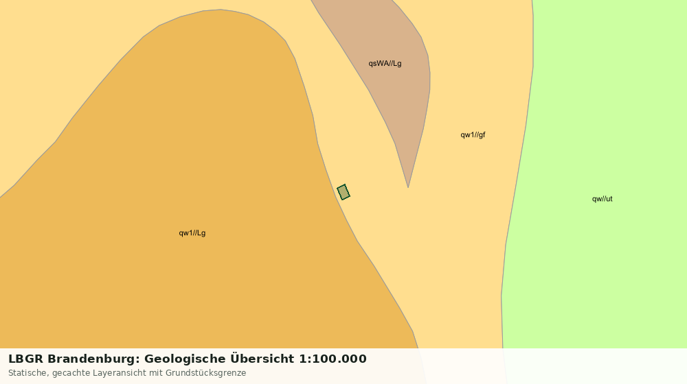 Statische Kartenansicht: LBGR Brandenburg: Geologische Übersicht 1:100.000