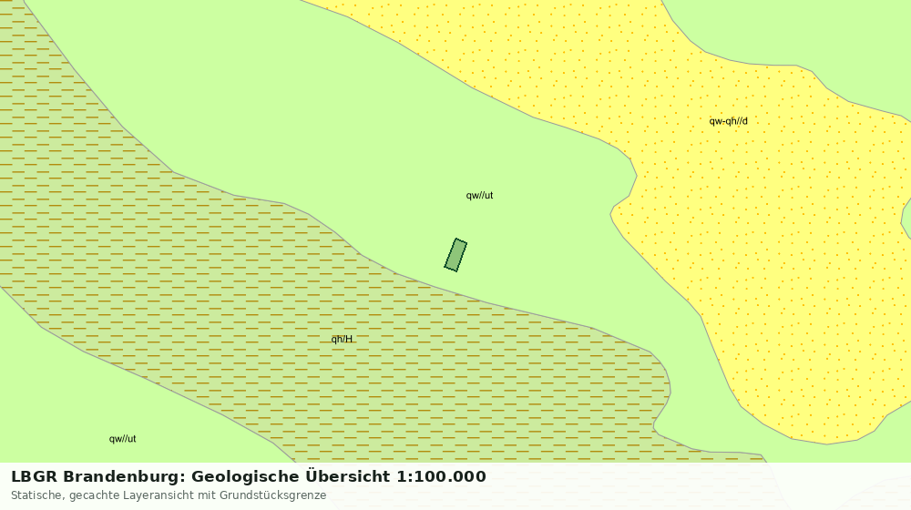 Statische Kartenansicht: LBGR Brandenburg: Geologische Übersicht 1:100.000